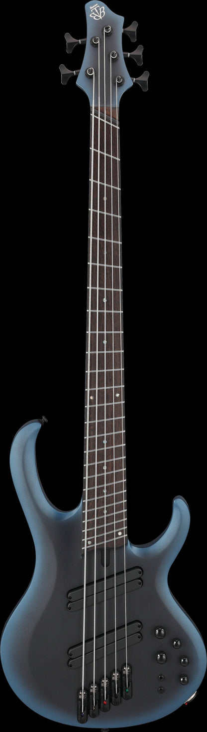IBANEZ Bass Workshop BTB Electric Bass 5-String Multi Scale - Midnight Arctic Ocean Matte + Case