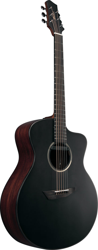 IBANEZ Jon Gomm Signature Akustikgitarre 6-String - Black Satin Decke / Natural High Gloss Boden und Zargen + Gigbag