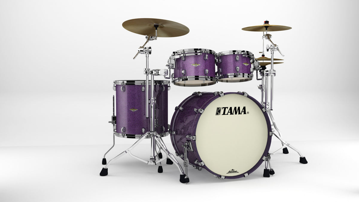 TAMA Starclassic Maple Lacquer Shell Kit 4 teilig - Deeper Purple/Black Nickel HW
