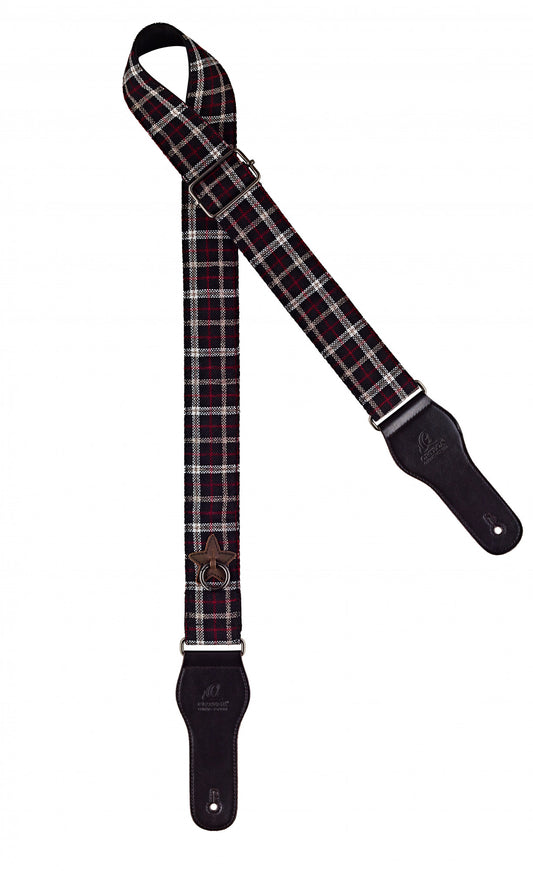 ORTEGA Highland Series Baumwollgitarrengurt - Scottish Dark