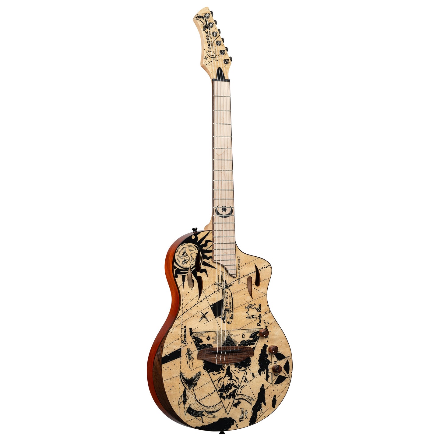ORTEGA TourPlayer Series 4/4 Nylonsaitengitarre 6-String + Pro Gigbag
