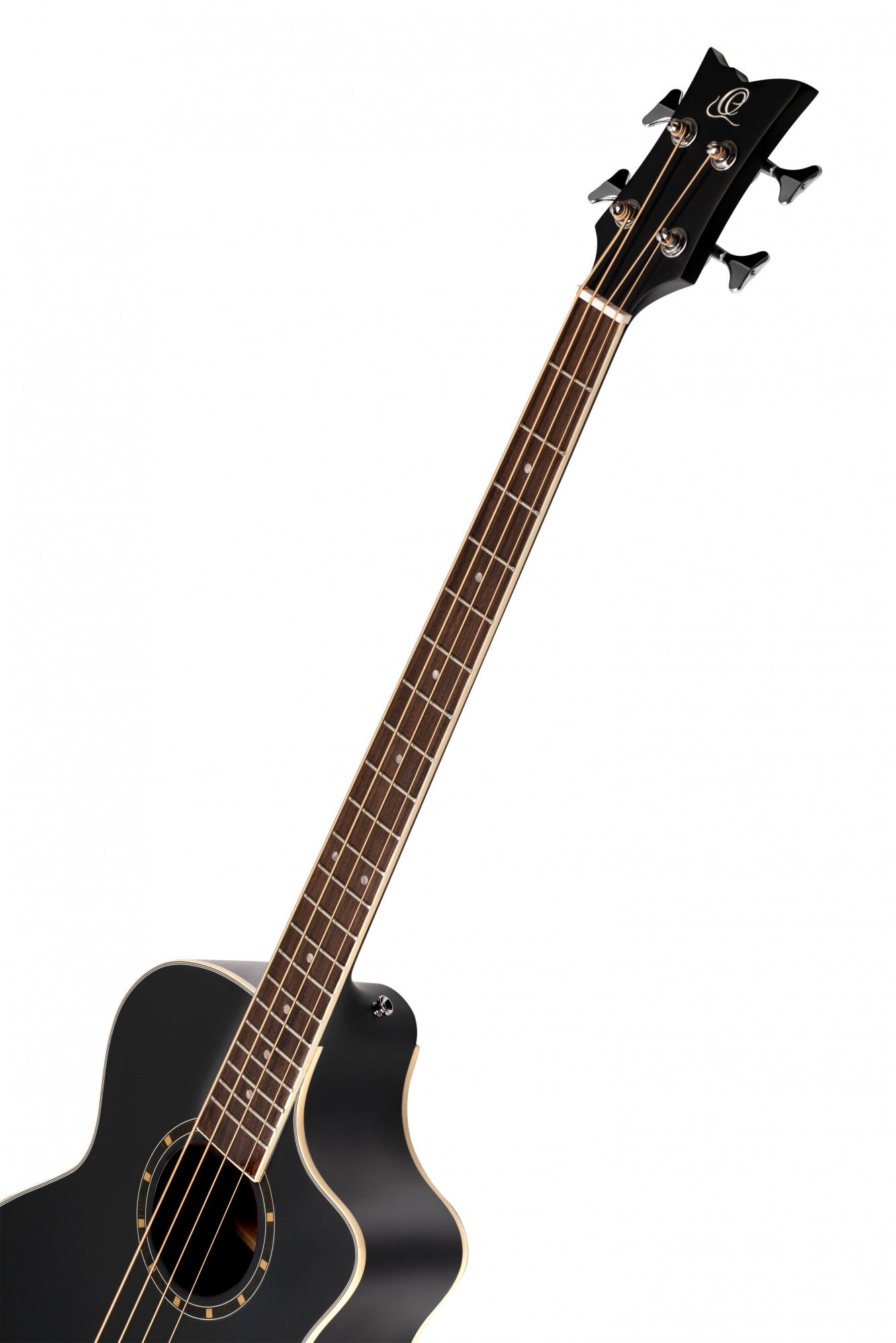 ORTEGA Deep Series 7 Medium Scale Acoustic Bass 4 String - Spruce / Mahogany Satin Black