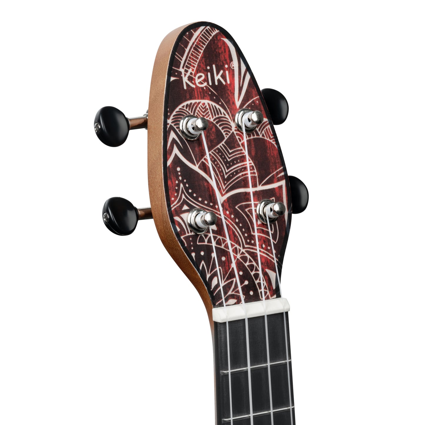 KEIKI K2 Serie Superscale Sopran Ukulele Set - Agathis / Red Kaleidoscope
