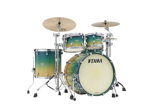 TAMA Starclassic Maple Exotic Shell Kit 4 teilig - Marine Shoreline Movingui Fade/Chrom HW