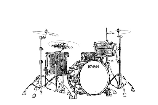 TAMA STAR Maple Shell Kit 3 teilig - Satin Antique Brown/Chrom HW
