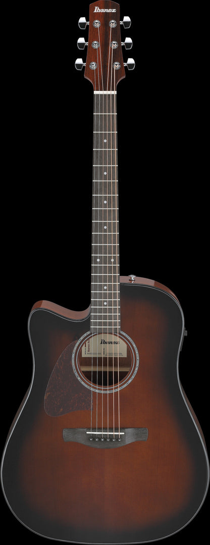 IBANEZ Advanced Acoustic AAD Acoustic Guitar 6-String Lefty - Dark Violin Sunburst High Gloss