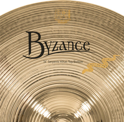 MEINL Cymbals Byzance Brilliant Serpents Hihat - 14"