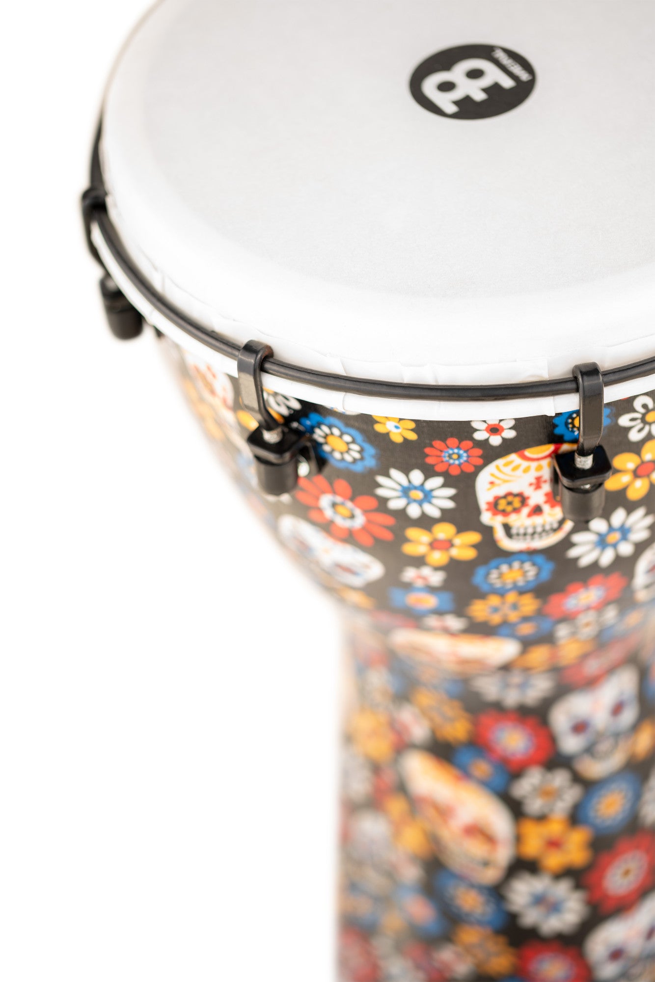 MEINL Percussion Alpine Series Synthetic Djembe - 10" Day of the Dead Finish