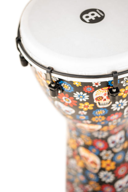 MEINL Percussion Alpine Series Synthetic Djembe - 10" Day of the Dead Finish
