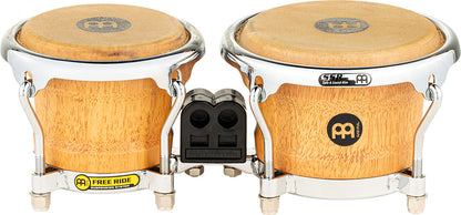MEINL Percussion Free Ride Mini Holzbongos - Super Natural 3 1/2" MACHO & 4 1/4" HEMBRA