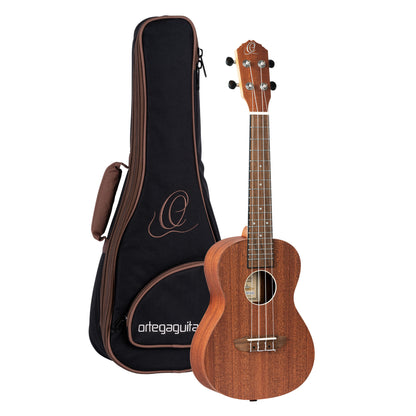 ORTEGA Timber Series Concert Ukulele 4 String - Sapele Natural + Bag