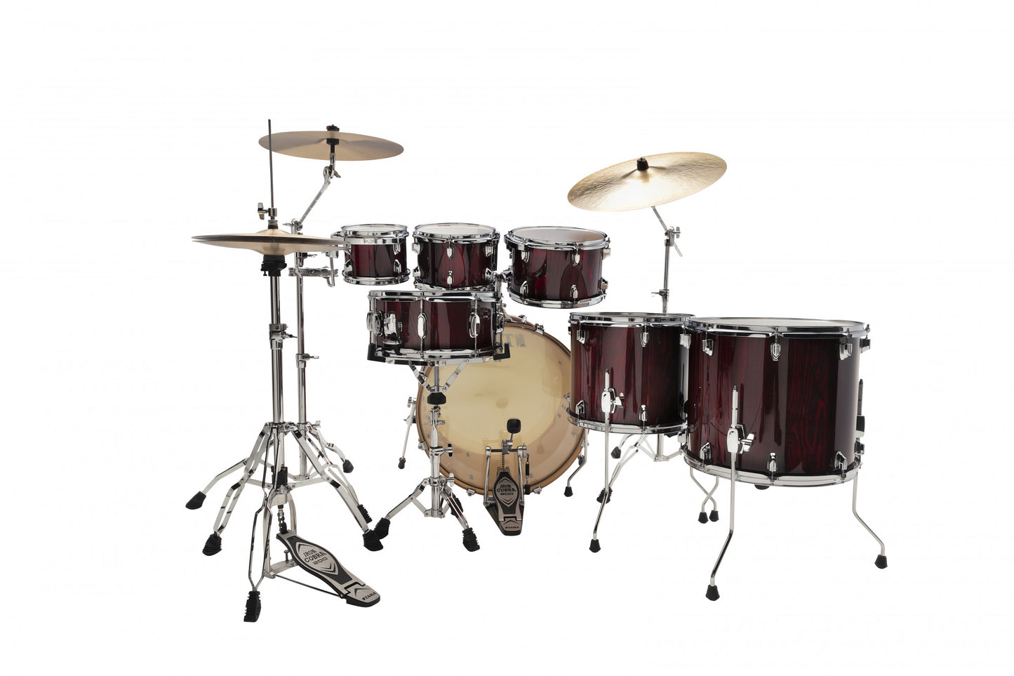 TAMA Superstar Classic Shell Kit 7 teilig - Gloss Garnet Lacebark Pine/Chrom HW