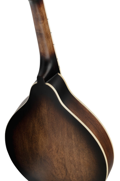 ORTEGA Americana Series A-Style Mandolin 8 String - Spruce / Maple Satin Whiskey Burst