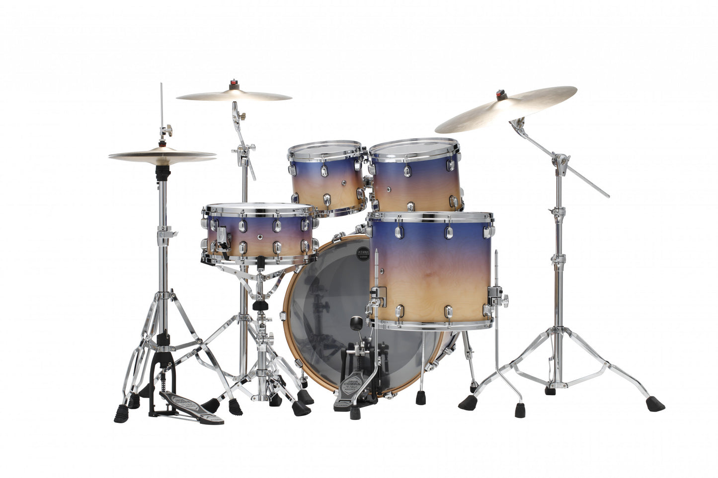 TAMA Starclassic Walnut/Birch Lacquer Shell Kit 4 pcs - Satin Purple Atmosphere Fade/Chrome HW