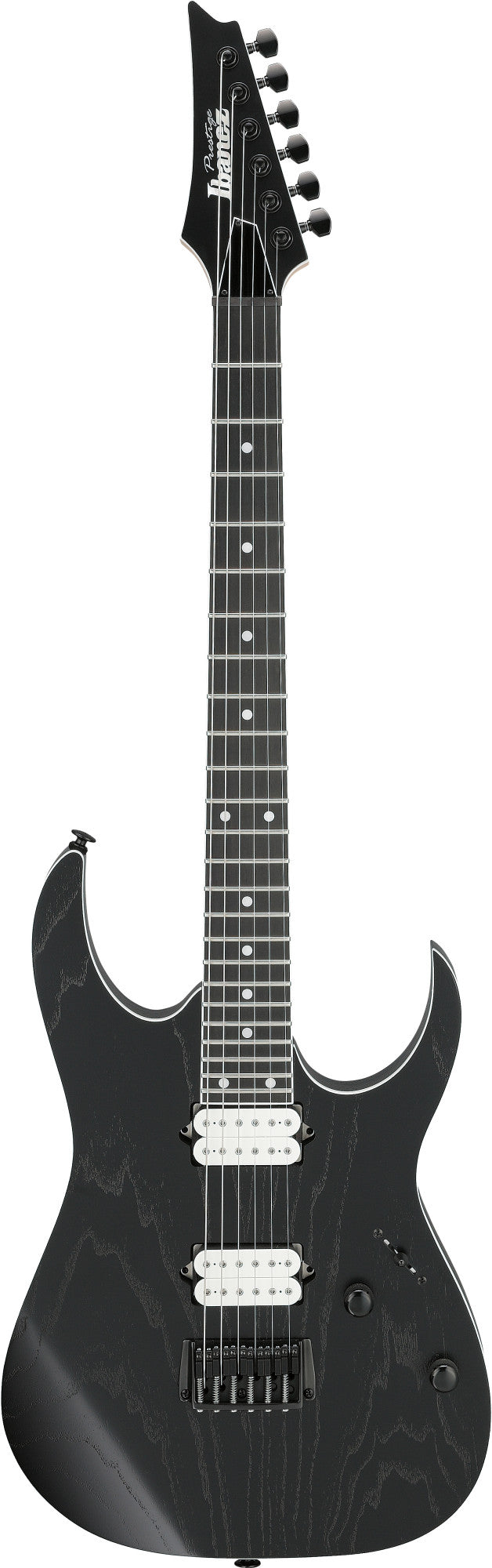 IBANEZ Prestige RGR Electric Guitar 6-String - Weatherd Black + Case M20RG