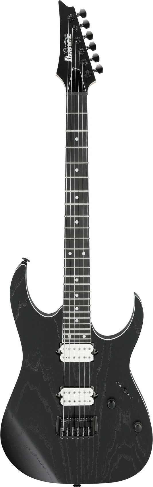 IBANEZ Prestige RGR Electric Guitar 6-String - Weatherd Black + Case M20RG