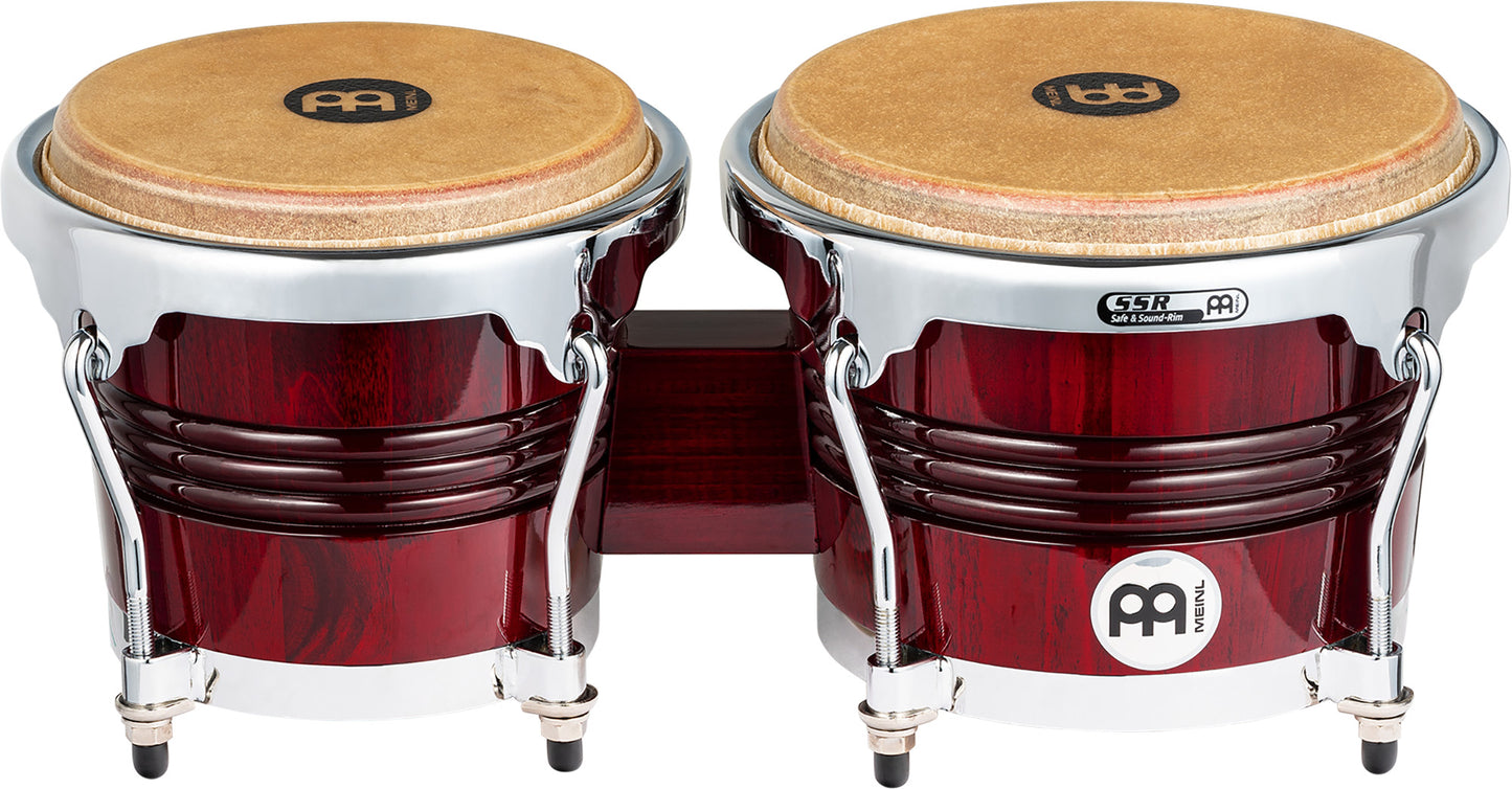 MEINL Percussion Marathon Exclusive Serie Bongo 6 3/4" Macho & 8" Hembra - Wine Red