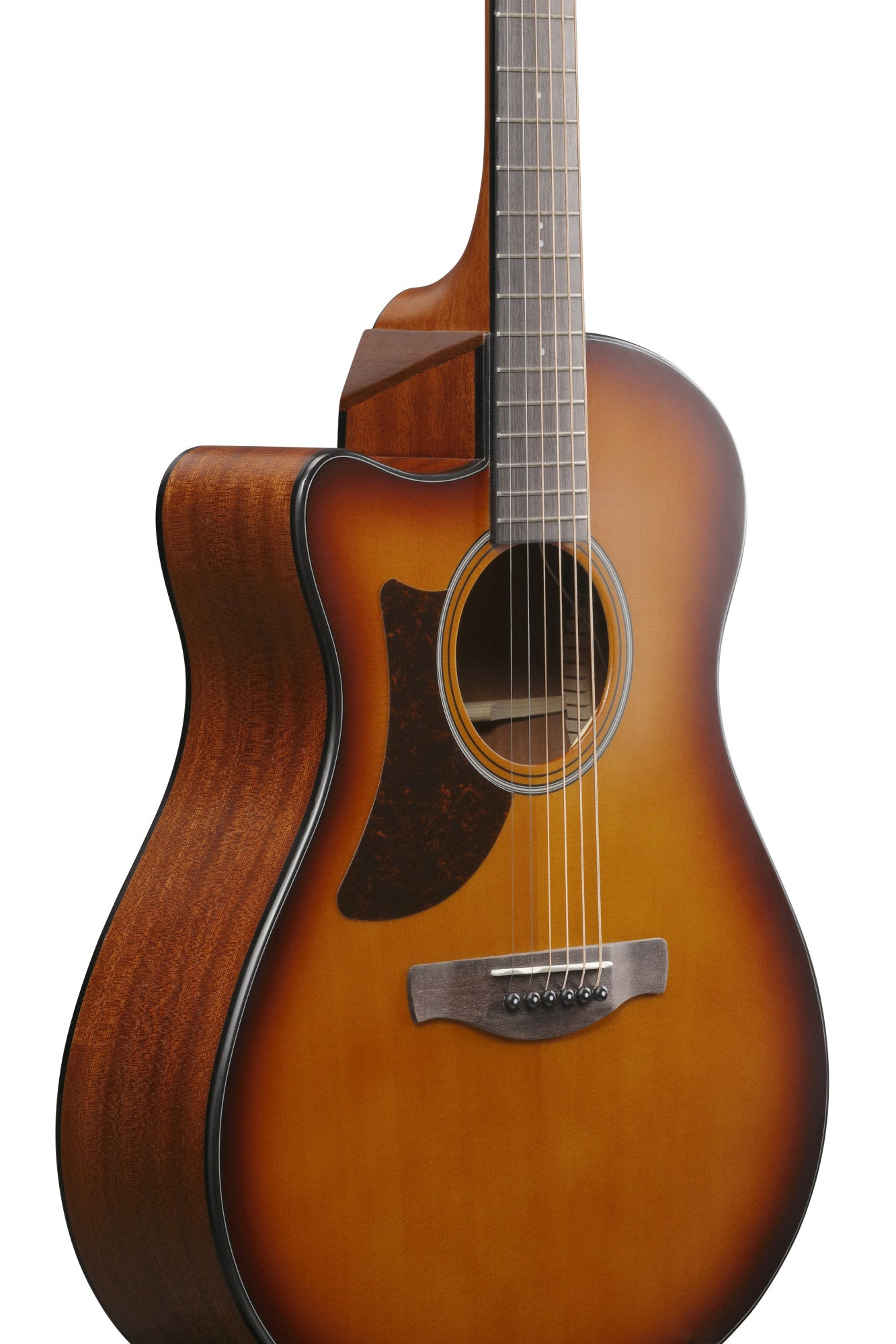 IBANEZ Advanced Acoustic AAM Akustikgitarre 6-String Lefty - Open Pore Light Brown Sunburst Decke, Natural Open Pore Boden & Zargen