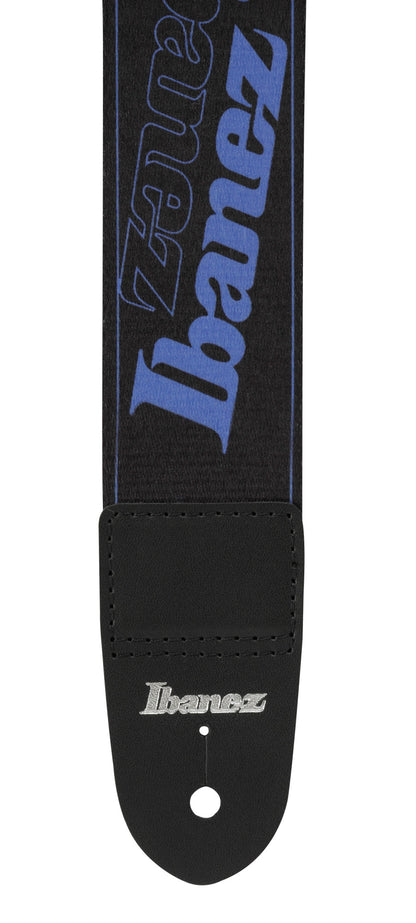 IBANEZ Design Strap - Black/Blue Logos