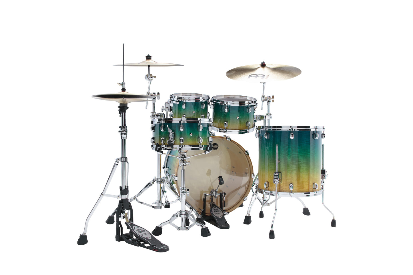 TAMA Starclassic Maple Exotic Shell Kit 4 teilig - Marine Shoreline Movingui Fade/Chrom HW