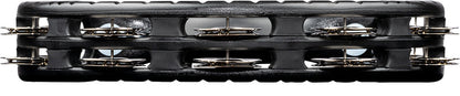 MEINL Percussion Traditional Mountable ABS Series Molded ABS Tambourine - Black/Nickel-Plated Jingles