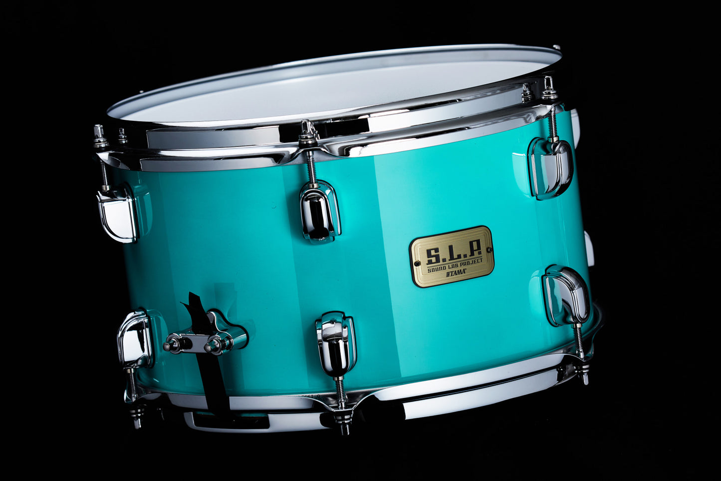 TAMA S.L.P. Philo Tsoungui Mod Bubinga Snaredrum 12" x 7" - Electro Turquoise/Chrom HW