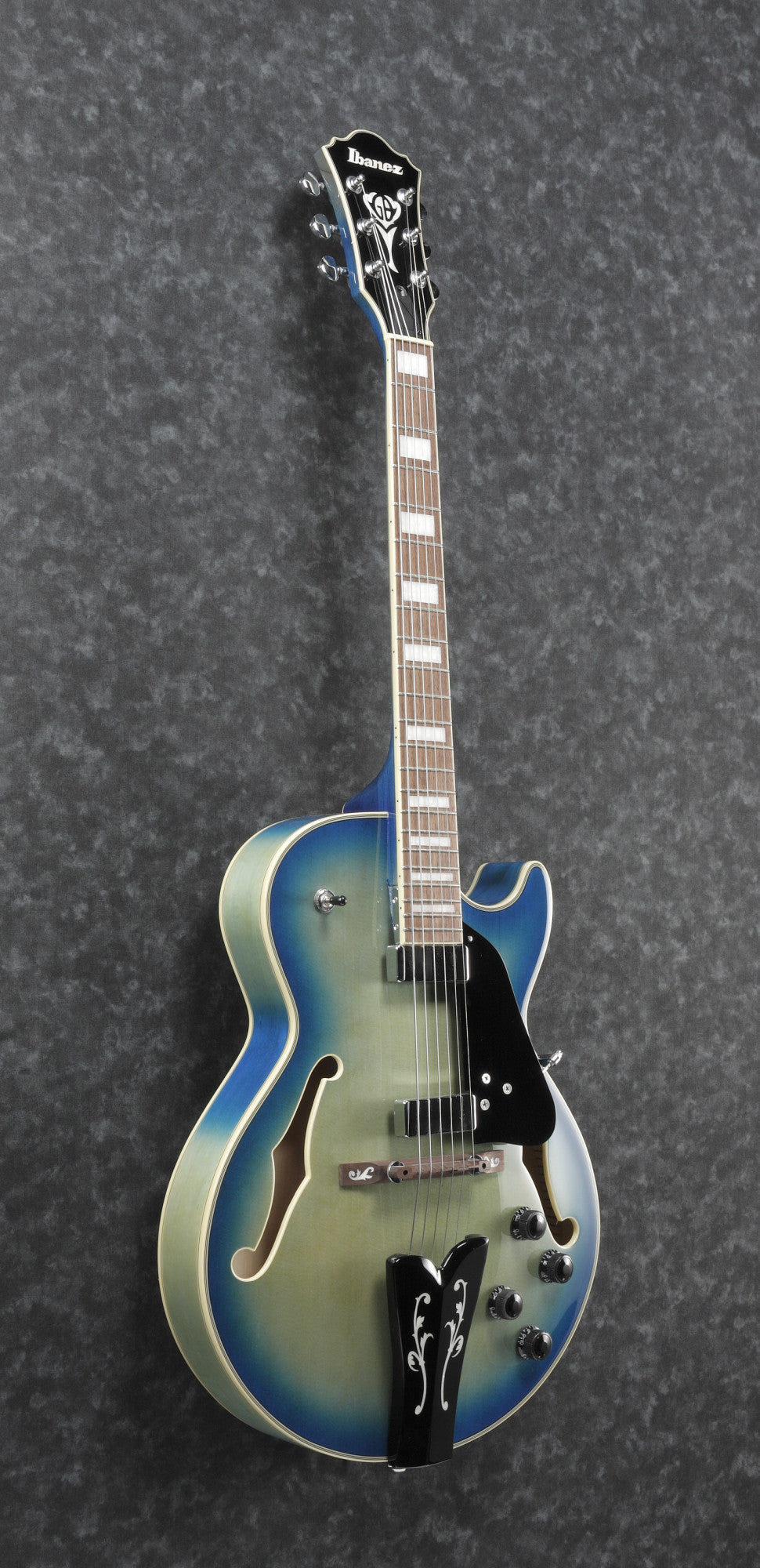 IBANEZ George Benson Signature Hollow Body Guitar 6-String - Jet Blue Burst