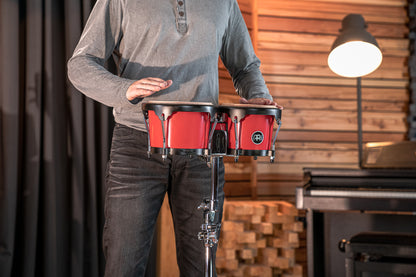 MEINL Percussion Journey Series Bongo 6 1/2" Macho & 7 1/2" Hembra - Red