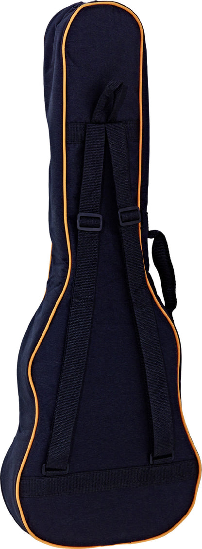 ORTEGA Economy Series Bariton-Ukulele-Bag - Black/Orange