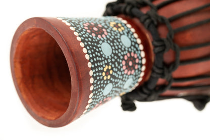 MEINL Percussion African Style Mini Djembe - Flower Design