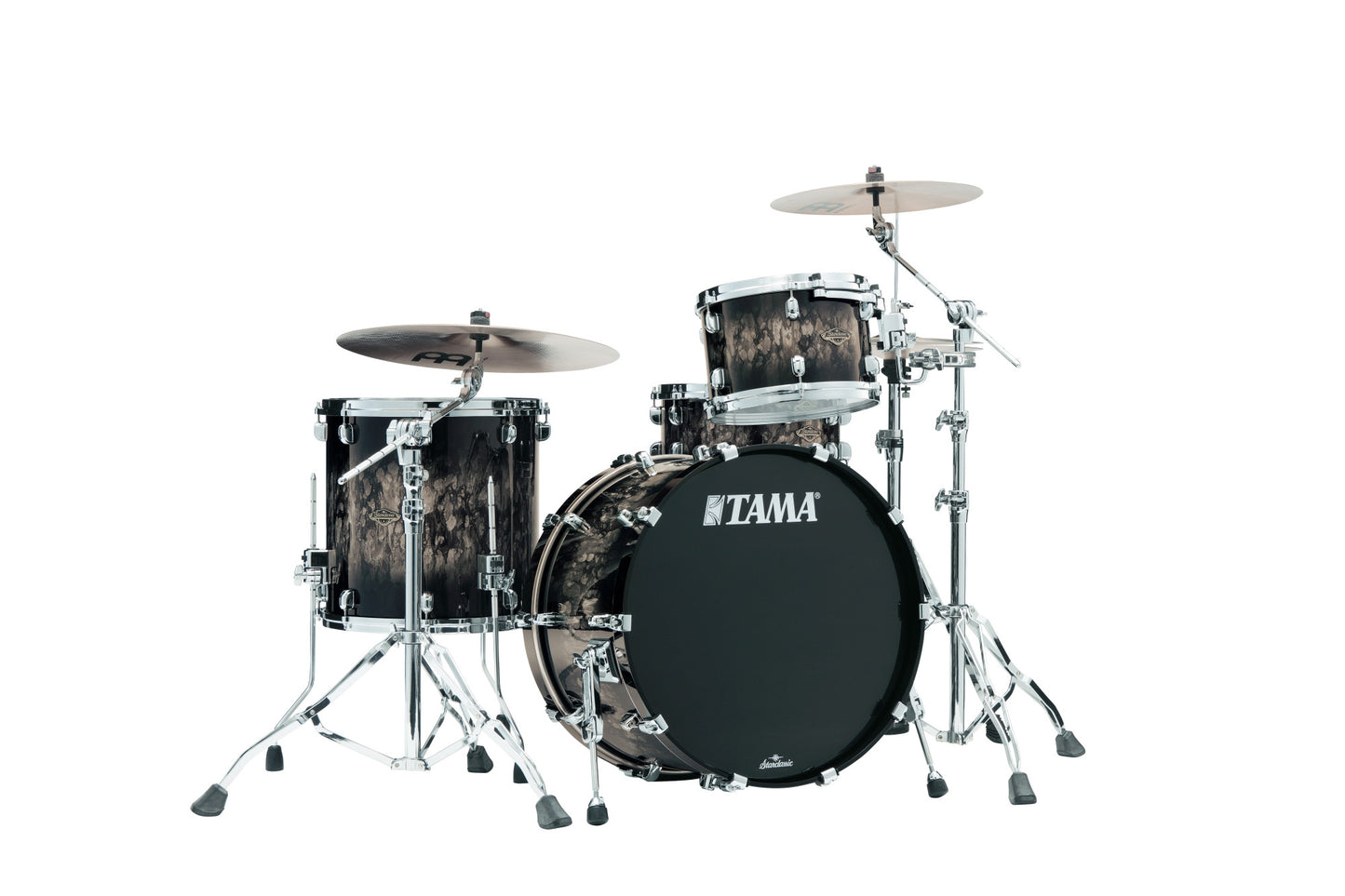 TAMA Starclassic Walnut/Birch Lacquer Shell Kit 3 pcs - Molten Platinum Burst/Chrome HW