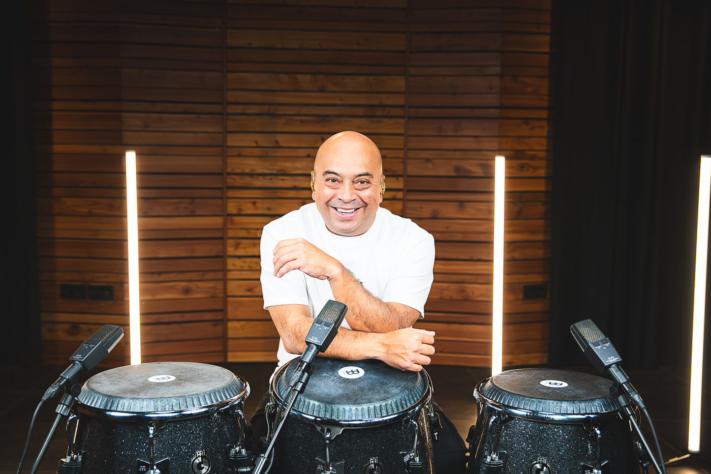 MEINL Percussion Artist Series Diego Galé Quinto 12 1/2" /REMO® Black Calfskin Skyndeep Heads - Midnight Star