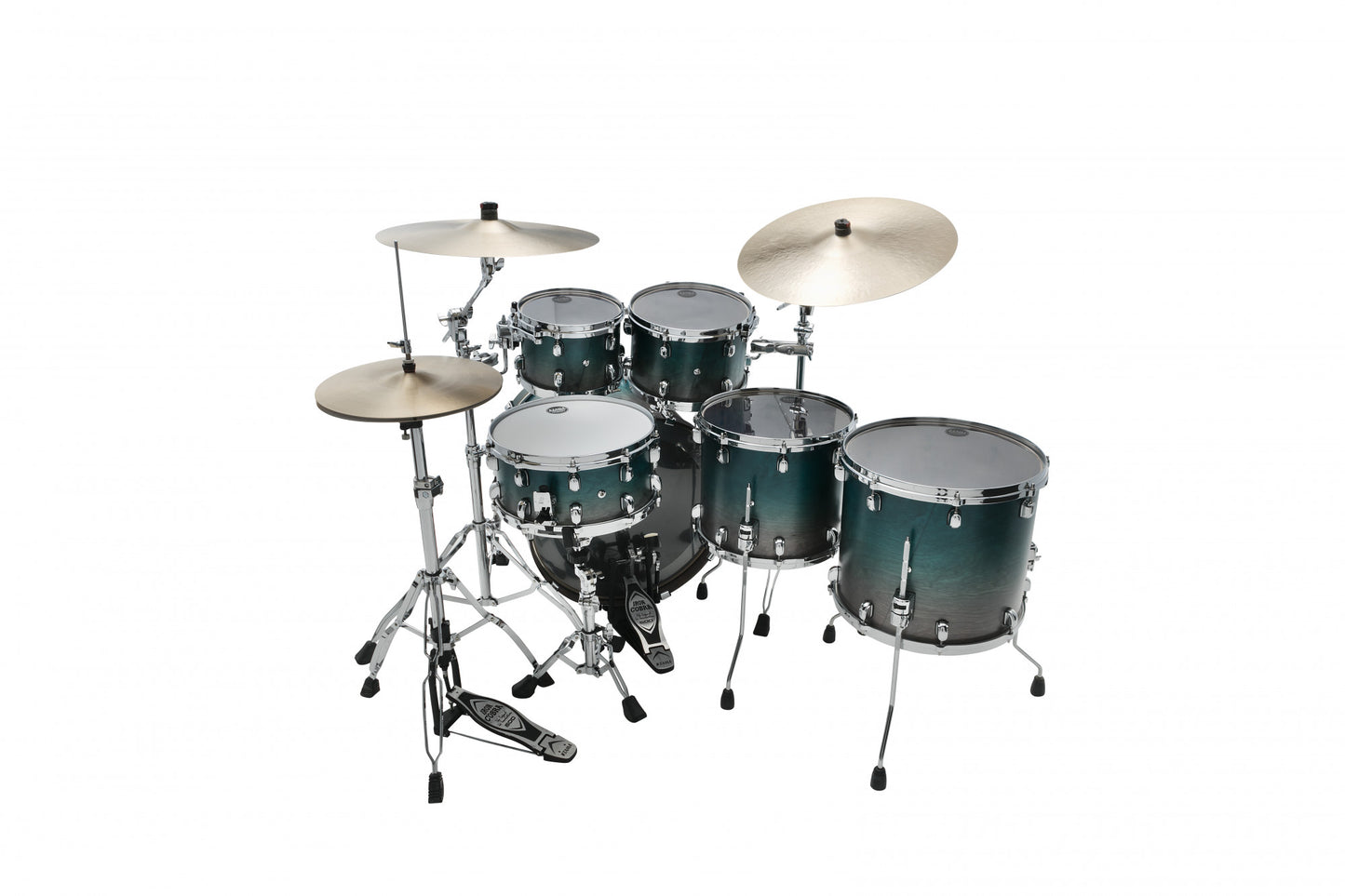 TAMA Starclassic Walnut/Birch Lacquer Shell Kit 5 pcs - Satin Sapphire Fade/Chrome HW
