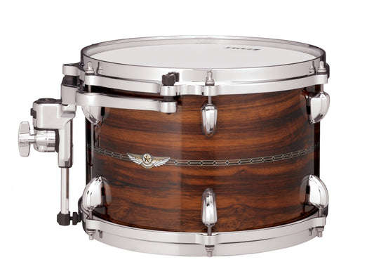 TAMA STAR Bubinga Rack Tom 12" x 7" - Natural Indian Laurel/Chrom HW/Inlay: Only Outside