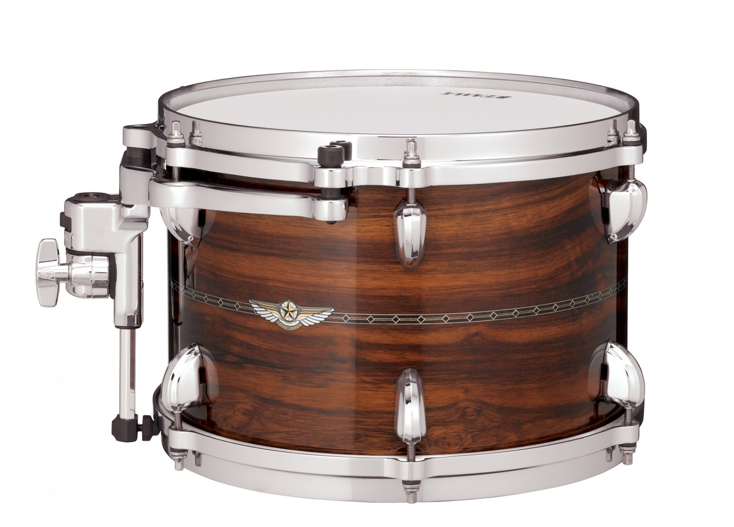 TAMA STAR Bubinga Rack Tom 10" x 8" - Natural Indian Laurel/Chrom HW/Inlay: Only Outside