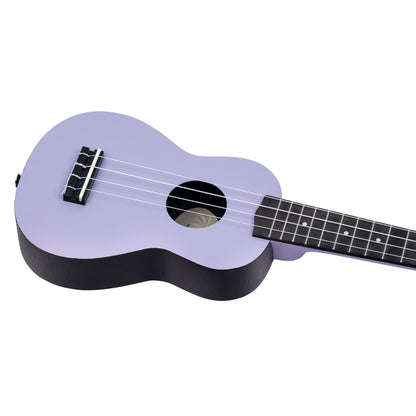 KEIKI K2 Serie Sopran Ukulele Set - Agathis / ABS Lavender Field