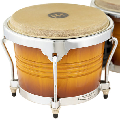 MEINL Percussion Marathon Exclusive Serie Bongo - 6 3/4" Macho & 8" Hembra - Gold Amber Sunburst