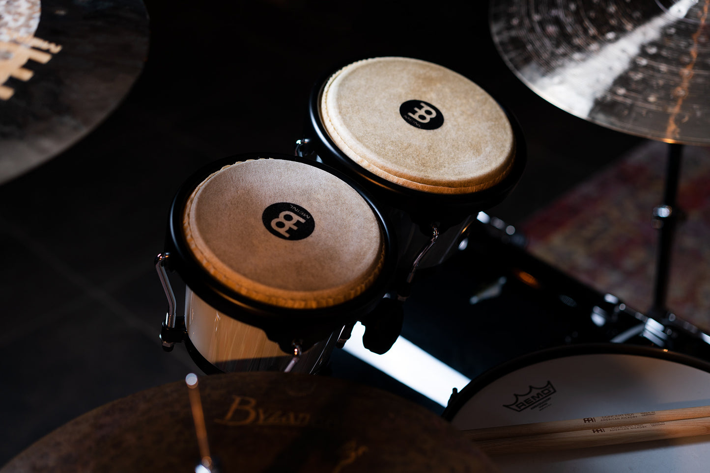 MEINL Percussion Journey Series Bongo 6 1/2" Macho & 7 1/2" Hembra - Ultimate Gray