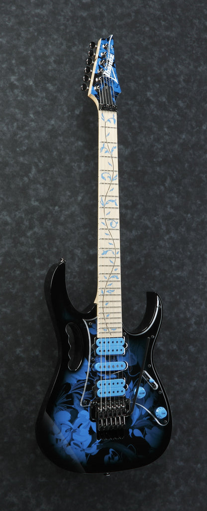 IBANEZ Steve Vai Signature JEM E-Guitar 6 String - Blue Floral Pattern + Gig Bag