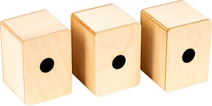 MEINL Percussion Mini Cajon Shaker Set - Bubinga/Natural/Zebrano