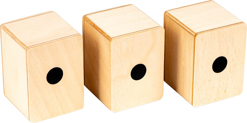 MEINL Percussion Mini Cajon Shaker Set - Bubinga/Natural/Zebrano