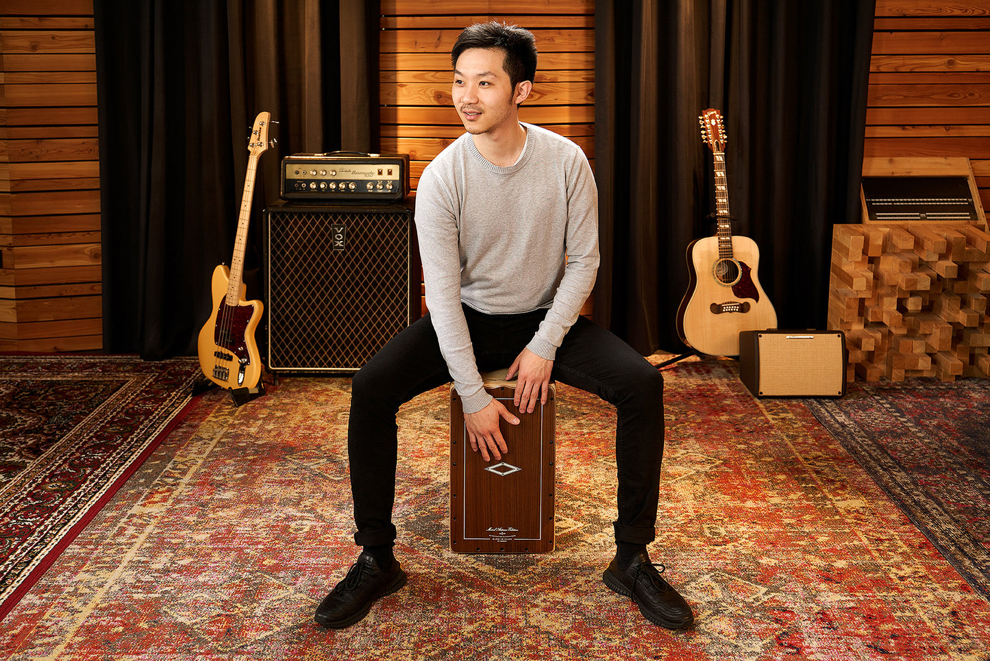 MEINL Percussion Artisan Edition Series String Cajon Bulería Line - Mongoy