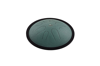 MEINL Sonic Energy 10" Compact Steel Tongue Drum, H Moll, 8 Töne, 432 Hz, Dunkelgrün
