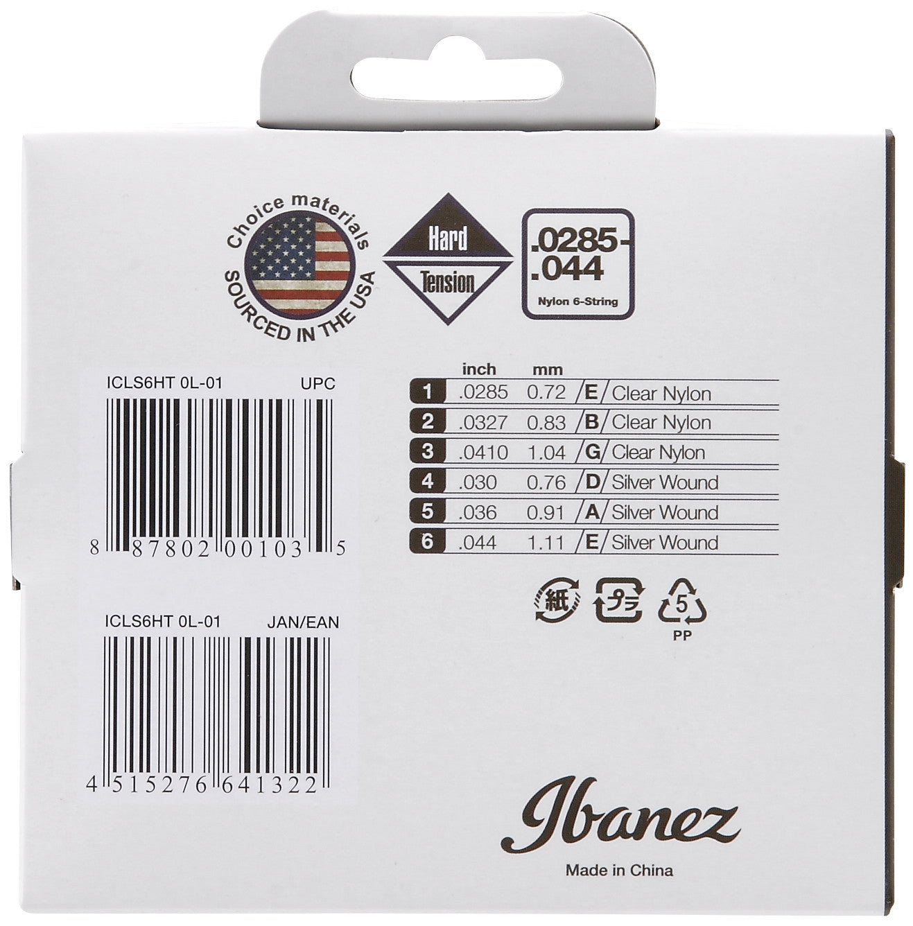 IBANEZ String Set for 6 String Acoustic Guitar - Hard