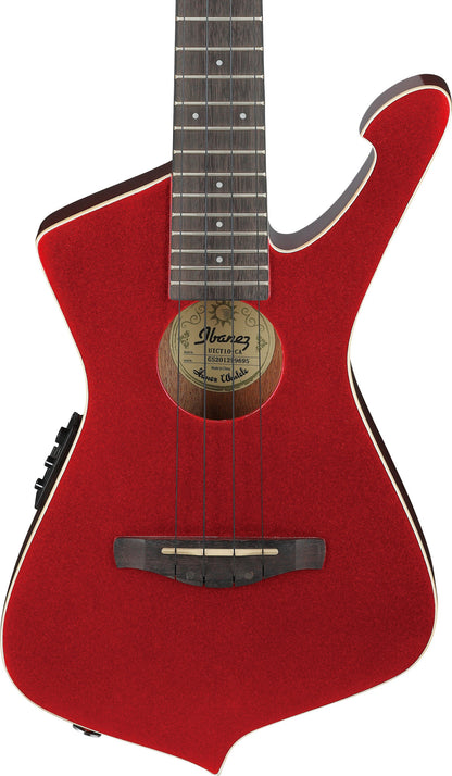 IBANEZ Iceman Tenor Ukulele 4-String - Candy Apple + Gig Bag