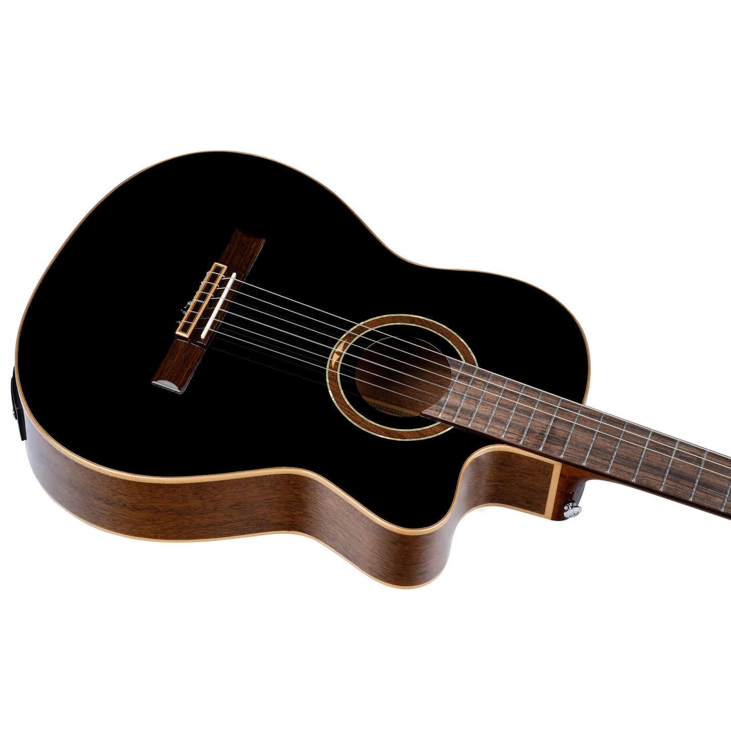 ORTEGA Performer Series 4/4 Classical Guitar 6-String - Black + Gig Bag