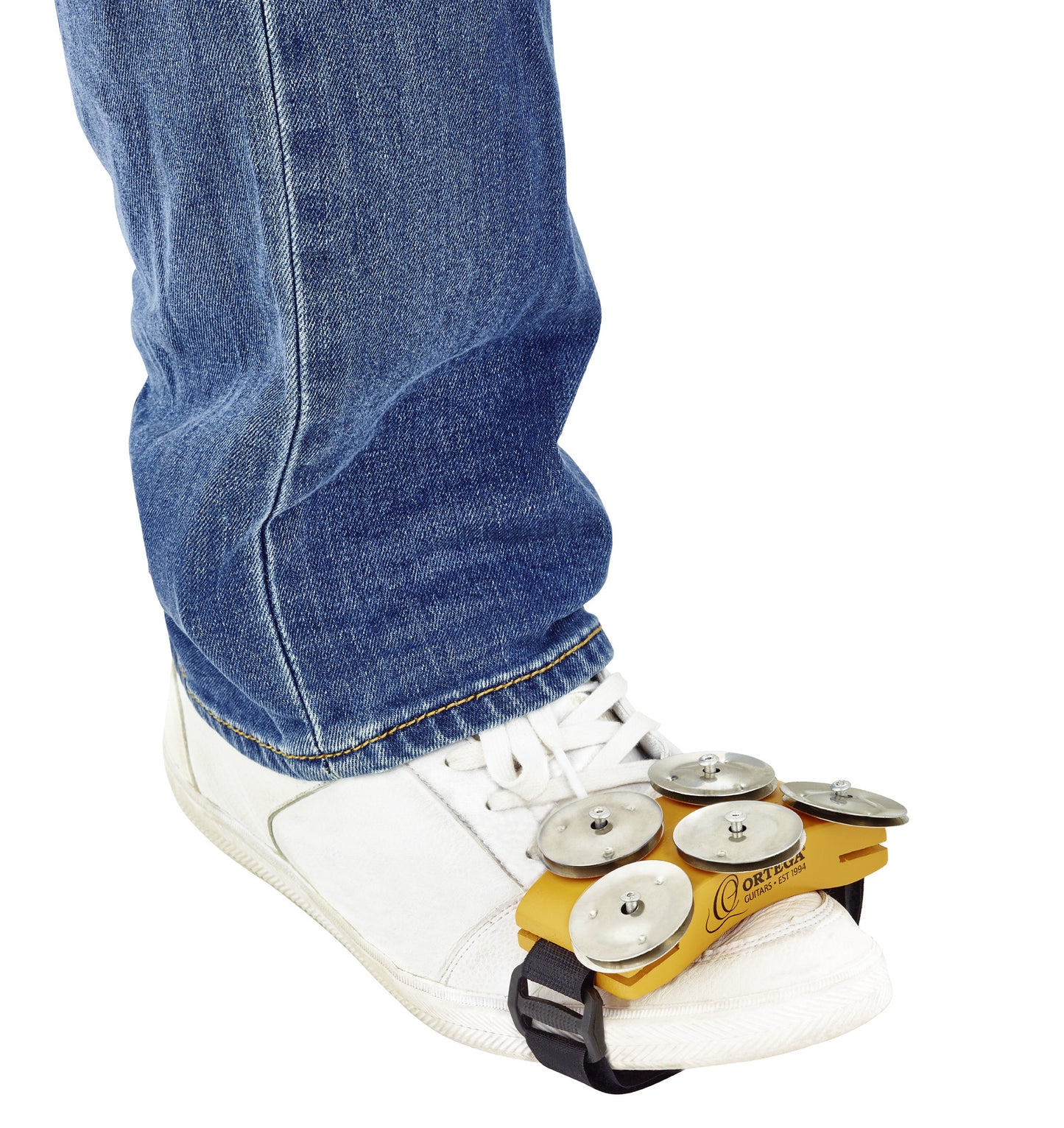 ORTEGA Foot Percussion Singer/Songwriter Foot Tambourine - Orange