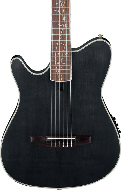 IBANEZ Tim Henson Signature Nylon String Guitar 6-String Lefty - Transparent Black Flat