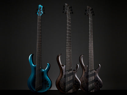 IBANEZ Bass Workshop BTB Electric Bass 5-String Multi Scale - Transparent Gray Flat + Case