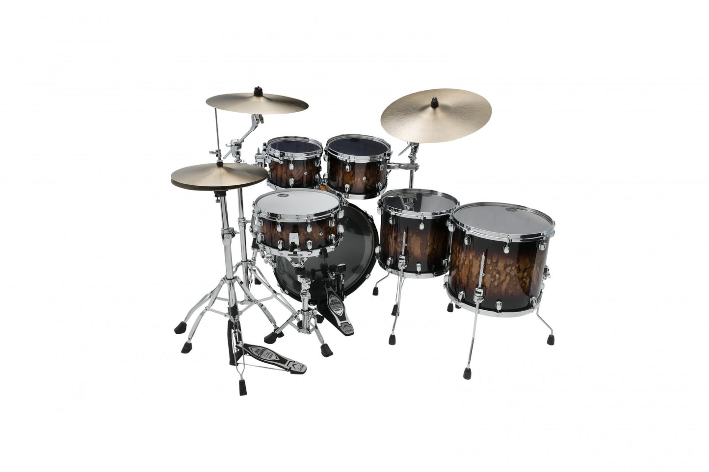 TAMA Starclassic Walnut/Birch Lacquer Shell Kit 5 teilig - Molten Brown Burst/Chrom HW
